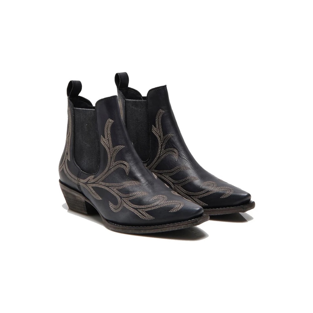Free People Wayward Pointed Toe Western Boot |BLACK |Size 39 | FIT 40 & 41 | NEW
